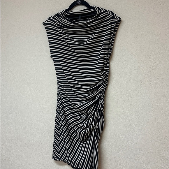 By Anthropologie womans Mock-Neck Ribbed Knit Dress Medium - Picture 3 of 4